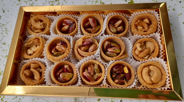 Schachtel Ouch Pistazie & Cashew 200 g - Al Basha Sweets