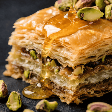 Auswahl verschiedener Baklava Sorten