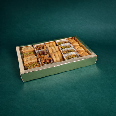 Inhalt der gemischten Baklava 200 Gramm mit verschiedenen Sorten