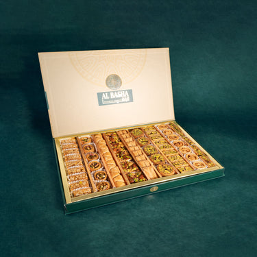 Inhalt der gemischten Baklava 950 Gramm mit verschiedenen Sorten