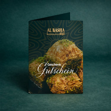 Geschenkgutschein von Al Basha mit orientalischem Design